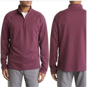 Rhone SESSION NWT Men’s 1/4 ZIP Shirt Grape Wine Sold Out Color XL Athletic